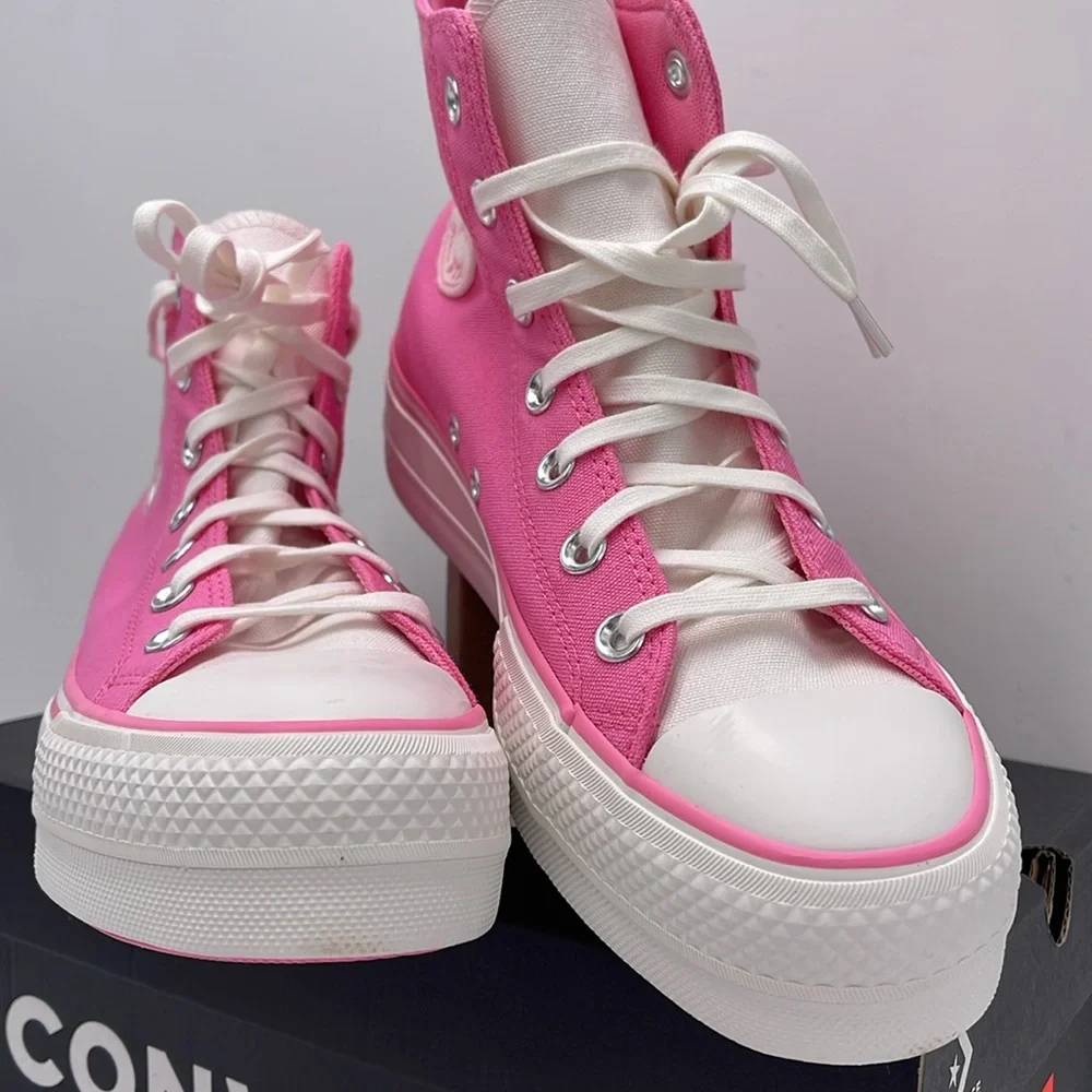 Converse WMNS A07141C CTAS LIFT HI OOPS PINK/OOPS PINK Platforms Sneakers